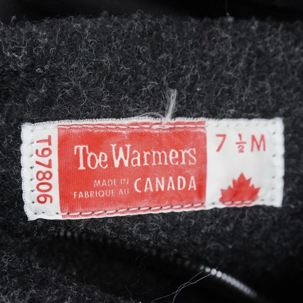 Toe Warmer Boots Women's‎ 7.5 M Black Waterproof Insulted Winter Snow Zip Front